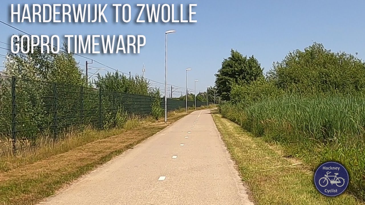 Cycling from Harderwijk to Zwolle (GoPro Timewarp footage)