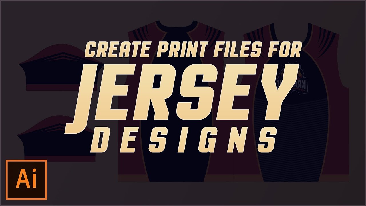 How to Create Print Files for Jersey Designs in Illustrator CC - 2017
