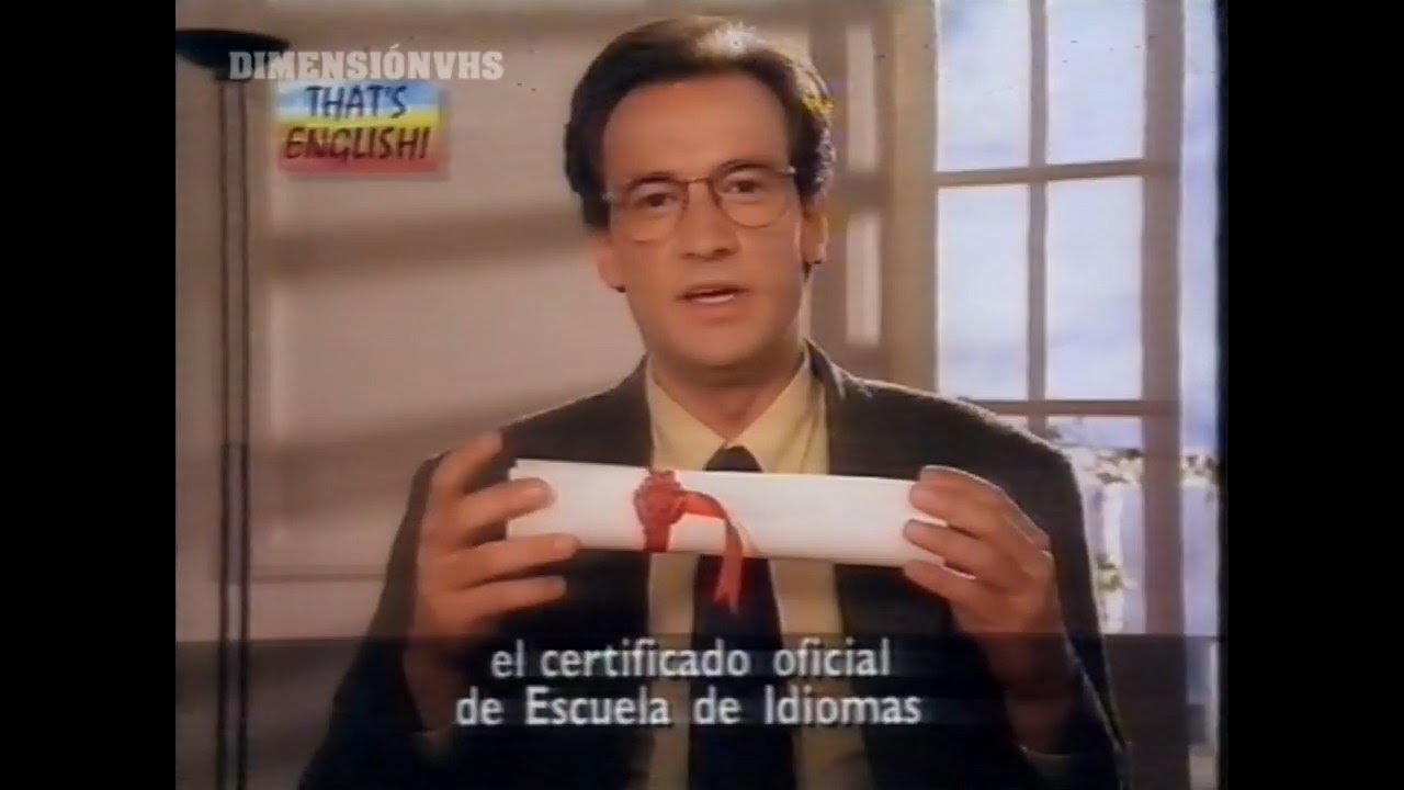Bloque de publicidad y promos TVE1 (1993) Francis Lorenzo te enseña inglés
