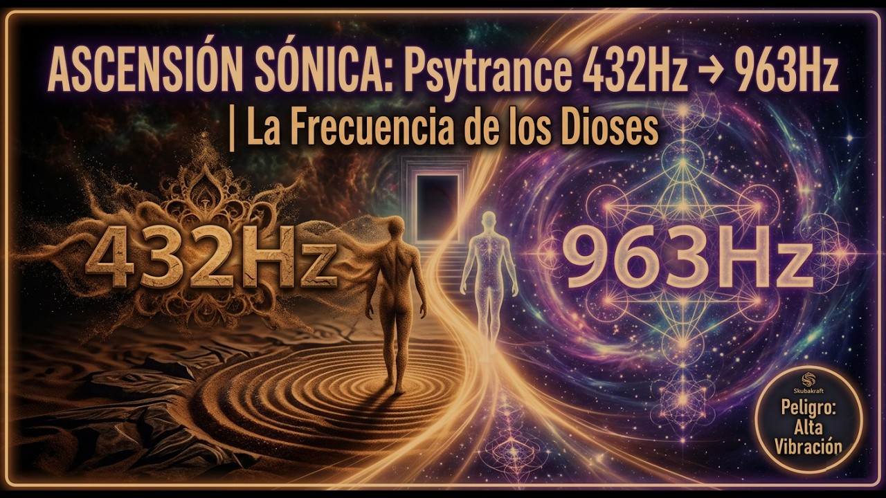 ASCENSIÓN SÓNICA: Psytrance 432Hz → 963Hz | La Frecuencia de los Dioses