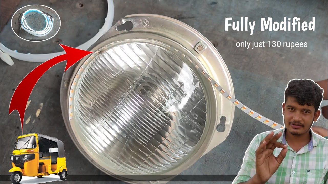 Upgrade Your Bajaj Auto Rickshaw with an Awesome LED Lights | how to install LED light in bajaj