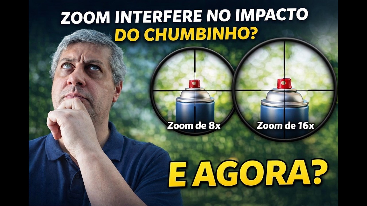 Zoom da luneta interfere no ponto de impacto?