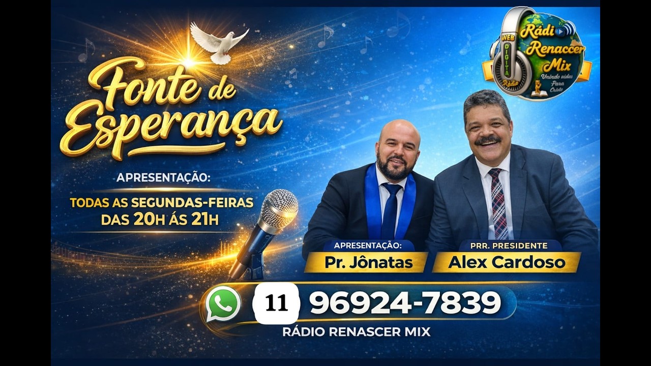 RADIO RENASCER MIX / SAO LOURENÇO DA SERRA /  PROGRAMA FONTE DE ESPERANÇA
