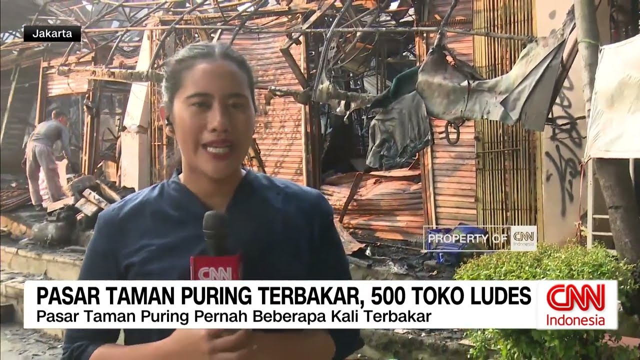 Kondisi Terkini Pasar Taman Puring Pasca Kebakaran