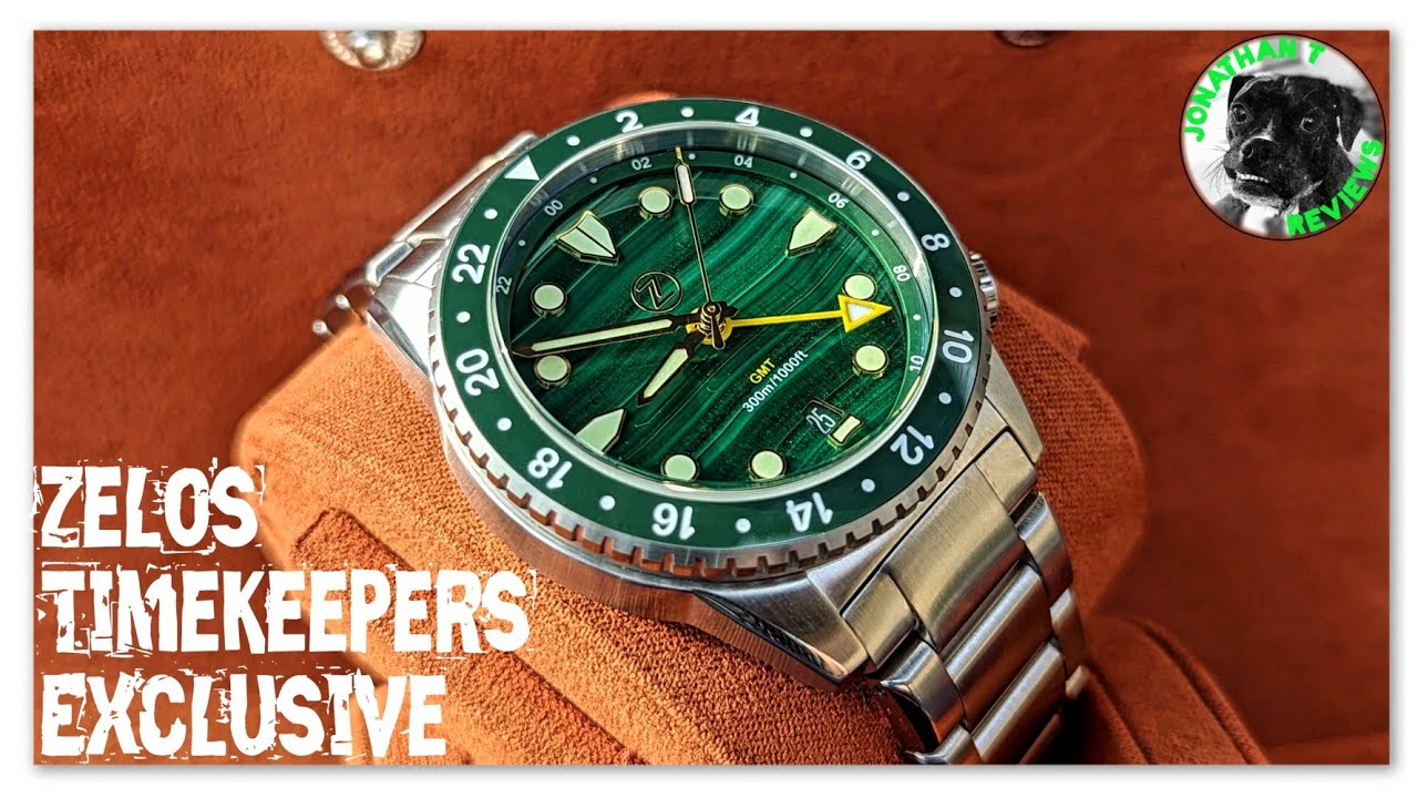 Zelos Mako GMT Malachite Timekeepers' Exclusive Review: True GMT from $529!