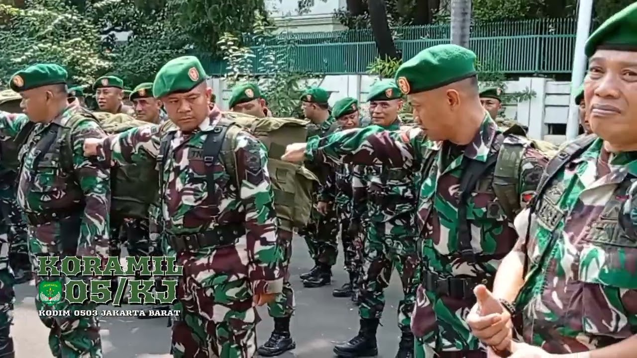Apel Gelar Pasukan SIAP GERAK Kodim 0503/JB Dalam Rangka Pengamanan May Day 2025