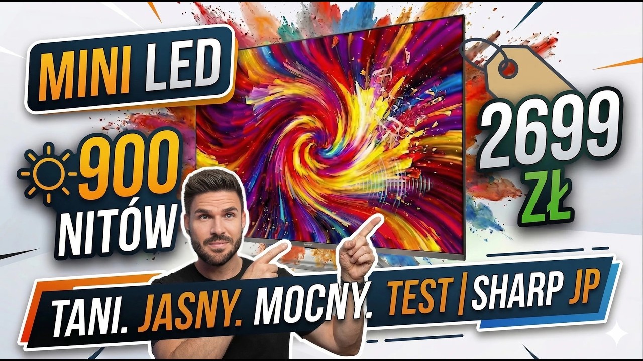 Tani. Duży. Jasny. Mocny - TEST Sharp JP7