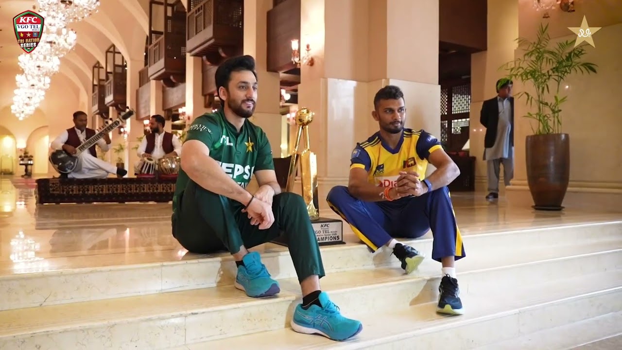 Pre-Final Trophy Shoot with the Captains: A 'Musical' Touch to the Friendly Rivalry 🇵🇰🇱🇰🎶
