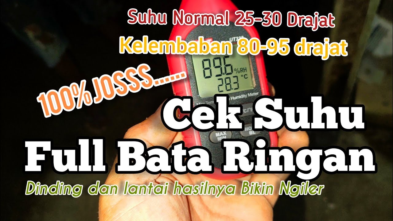 🛑Cara Cek Suhu dan kelembaban Pada Gedung Walet Baru sebelum ON
