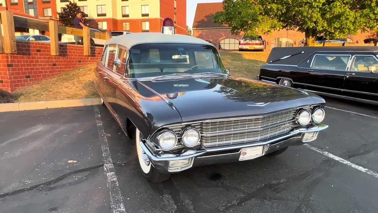 1962 Miller-Meteor Cadillac Panoramic Duplex Coach #hearse #ambulance #pcs #funeralcar #cadillac 