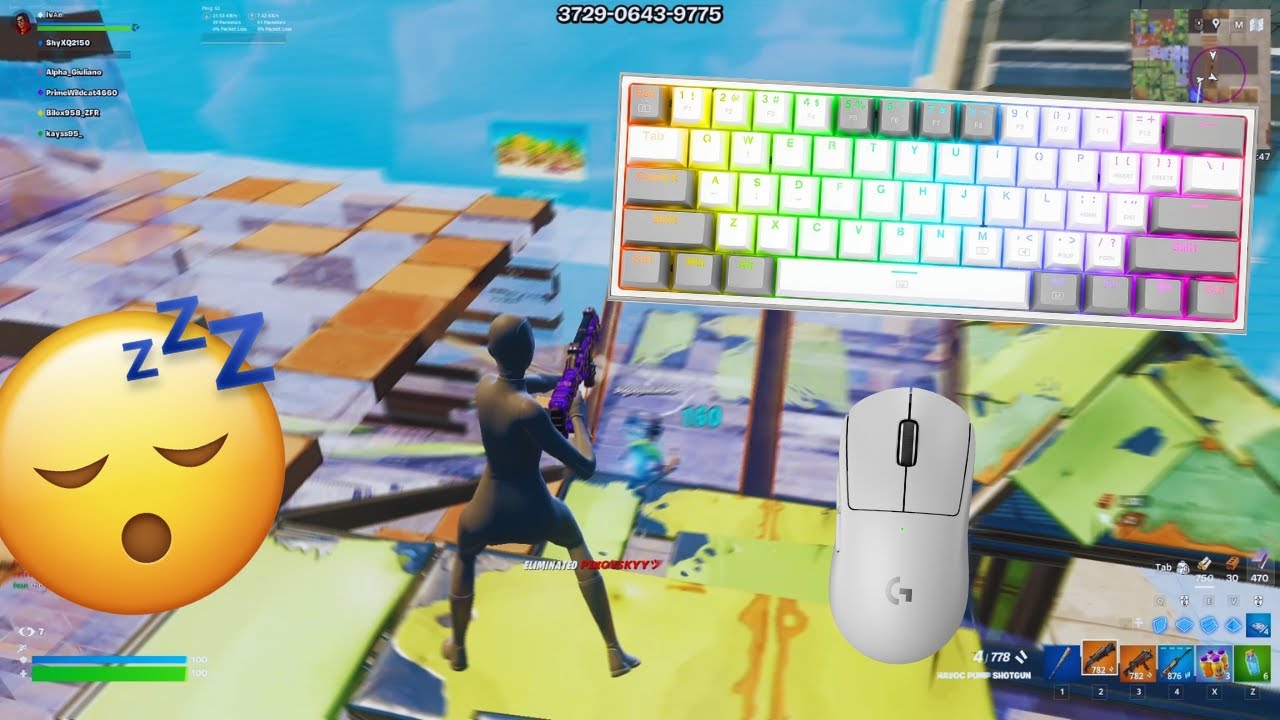 Redragon K617 Fizz ASMR Chill 😴 Tilted Zone Wars Satisfying Fortnite GamePlay!