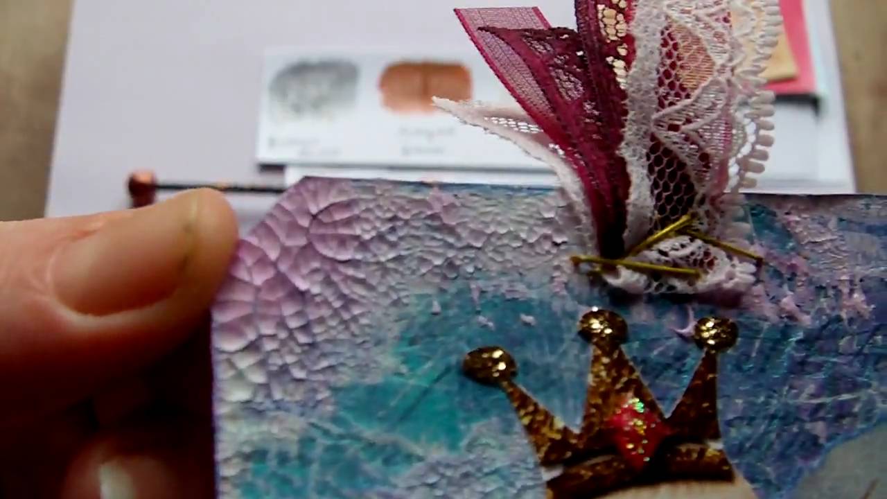 Tim Holtz Distress Crackle Paint Versus Traditional Crackle Medium - With samples & projects