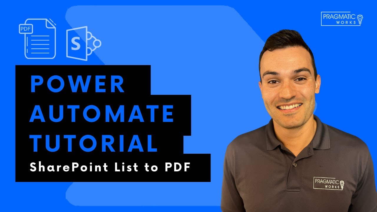 Учебное пособие по Power Automate: список SharePoint в PDF