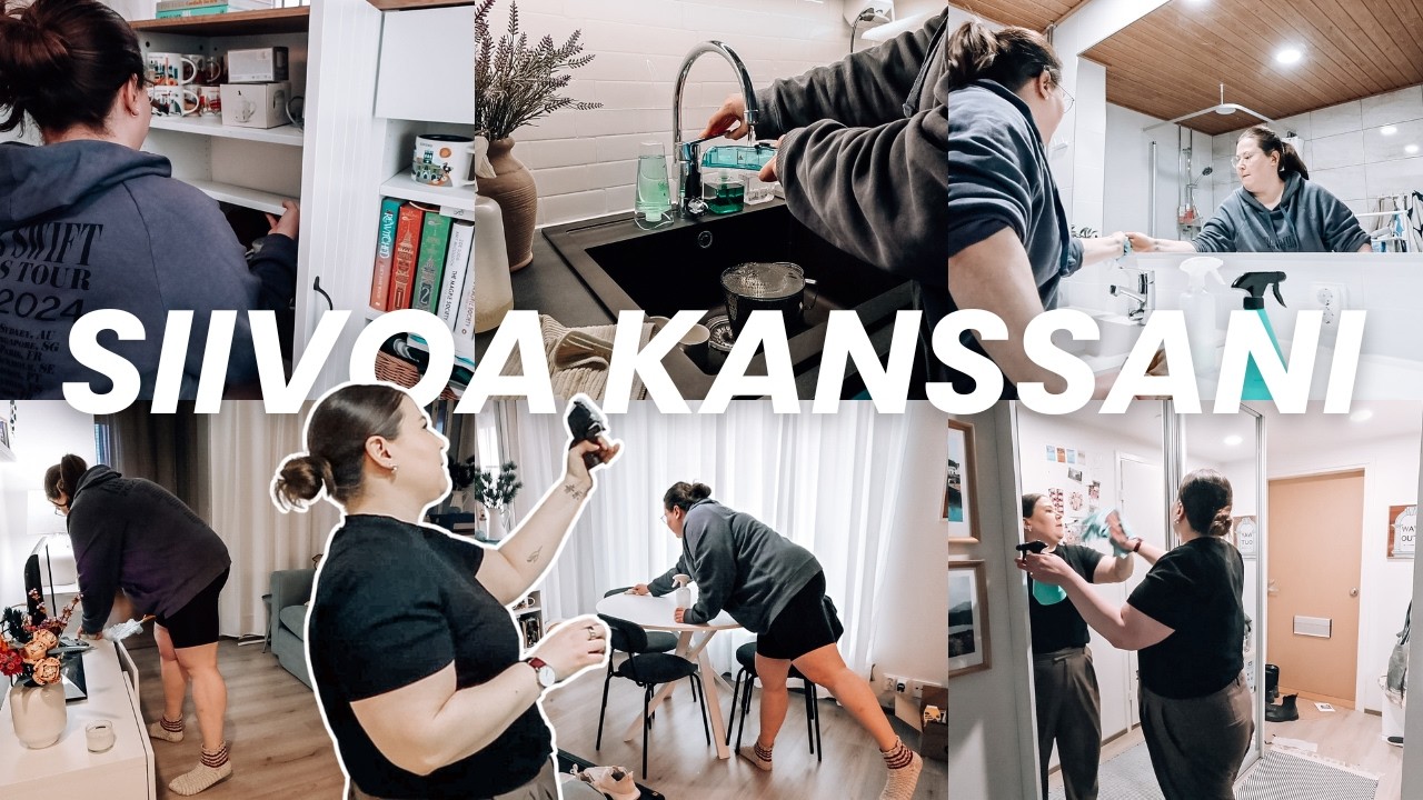 Siivoa kanssani 🫧 Koko asunnon tehosiivous & speed clean