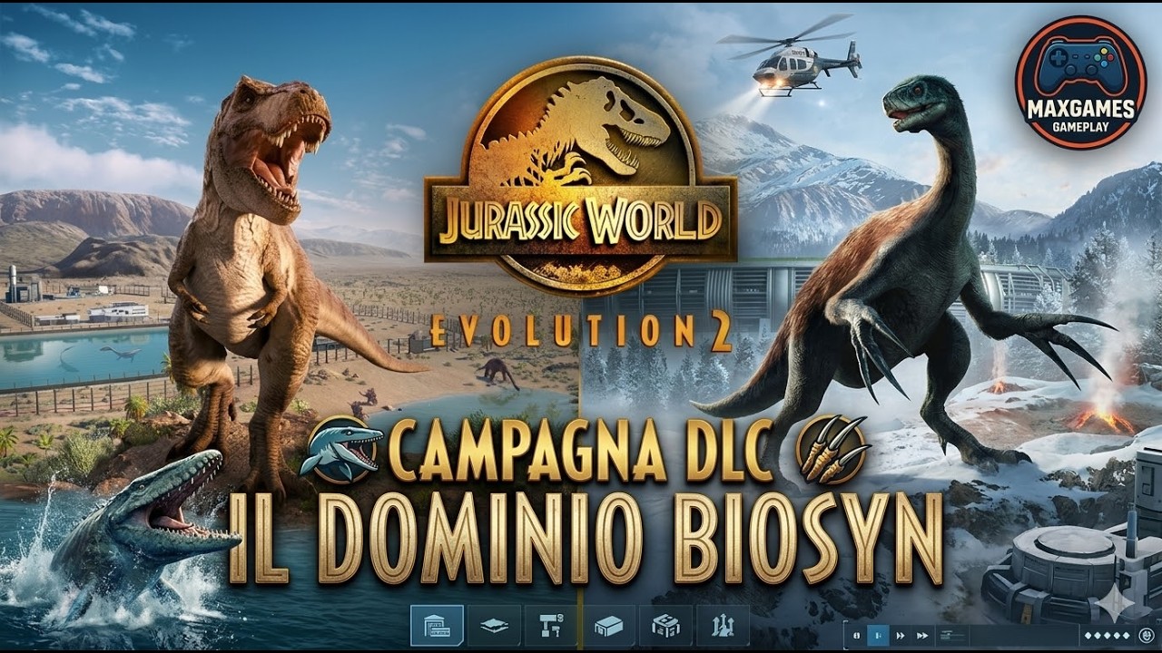 83) Jurassic World Evolution 2 - Campagna DLC Il Dominio Biosyn.