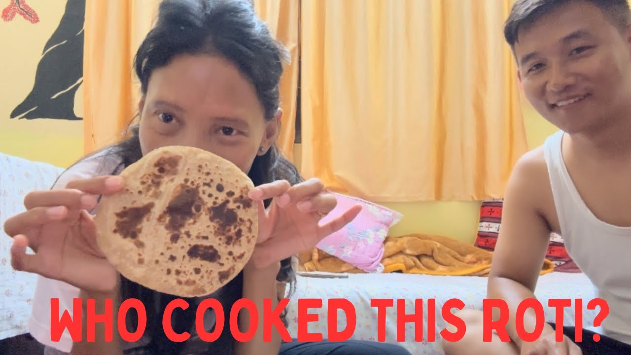 She is teaching me how to cook roti properly😃 But why? #tibetanvlogger