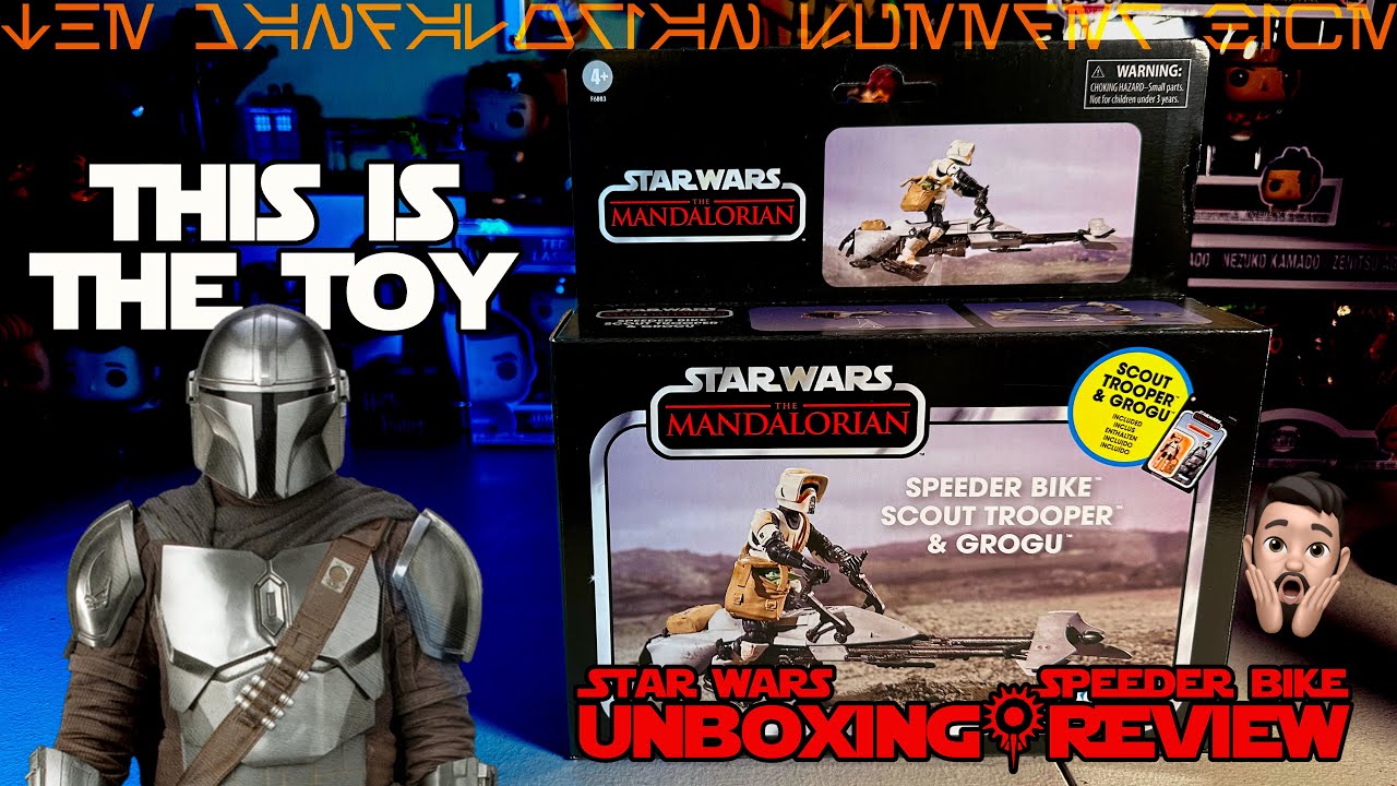 Hasbro Star Wars Vintage Collection Speeder Bike with Scout Trooper & Grogu Review