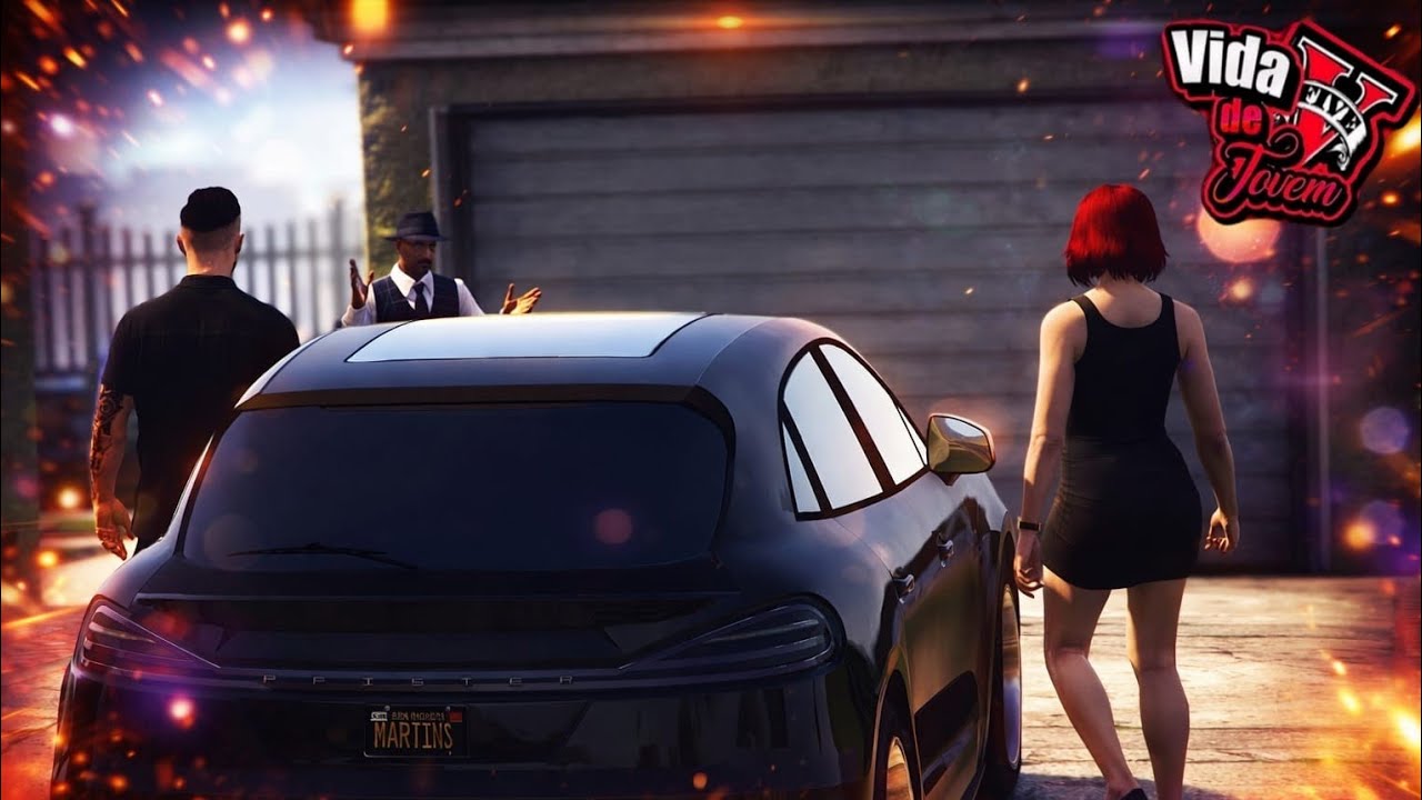 GTA V VIDA DE JOVEM - MOSTREI MINHA NOVA CASA PARA A +++ 