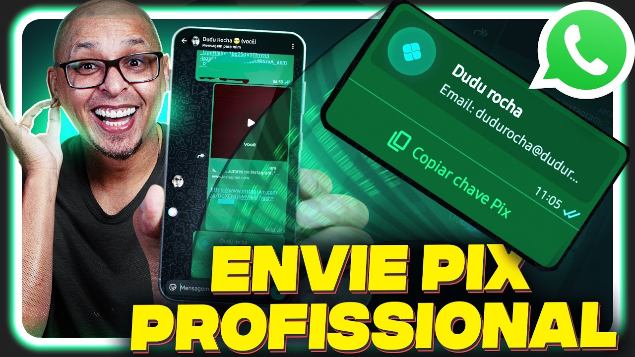 Envie sua CHAVE PIX pelo Whatsapp de forma PROFISSIONAL! Whatsapp Normal e Bussines