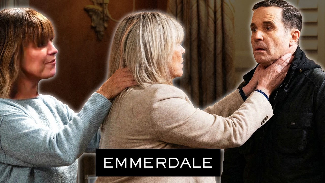 Рона нападает на Ким, защищая Грэма | Эммердейл