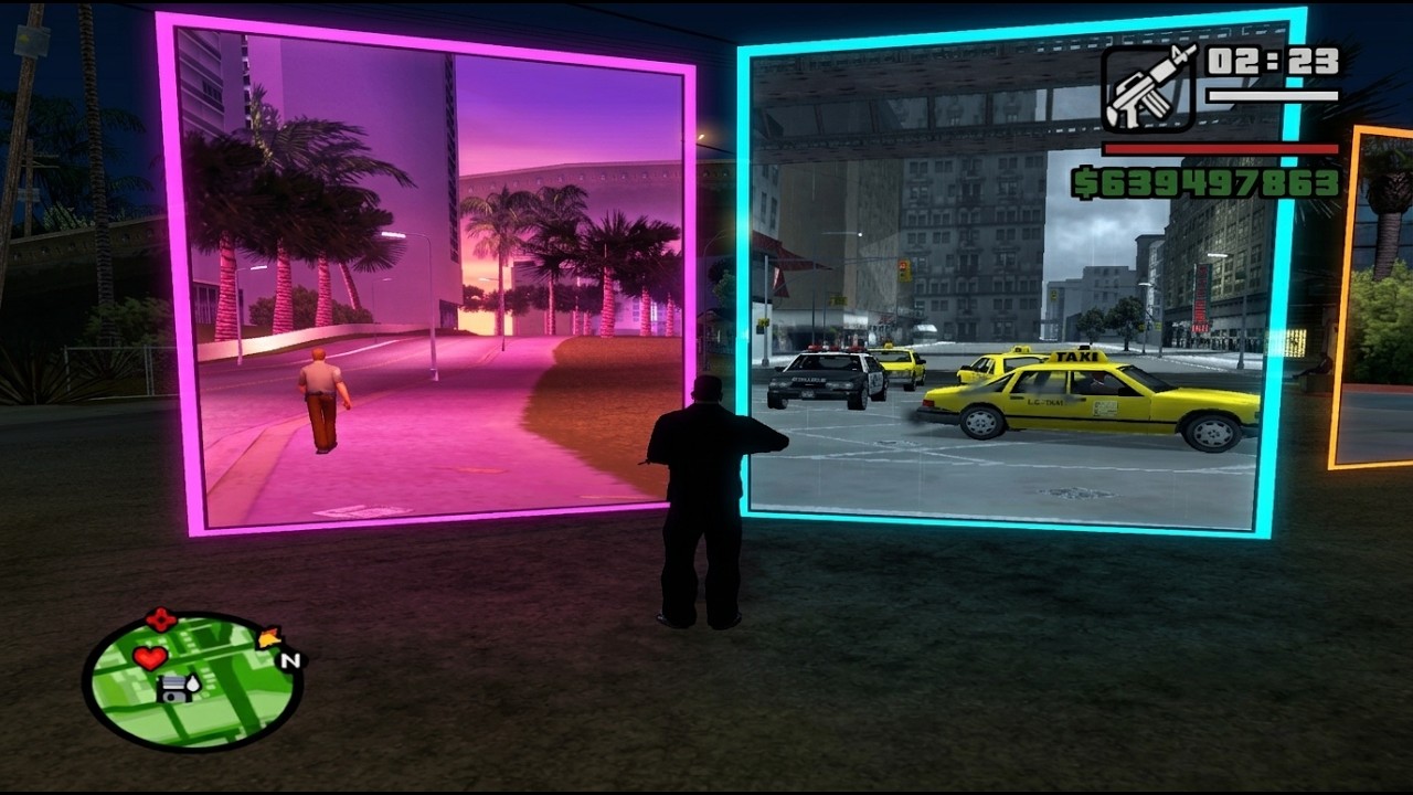 порталы между GTA III, Vice City и San Andreas