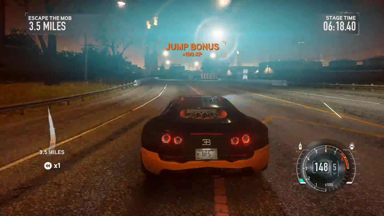 Need For Speed The Run: Bugatti Veyron 16.4 SuperSport vs Attack Helicopter