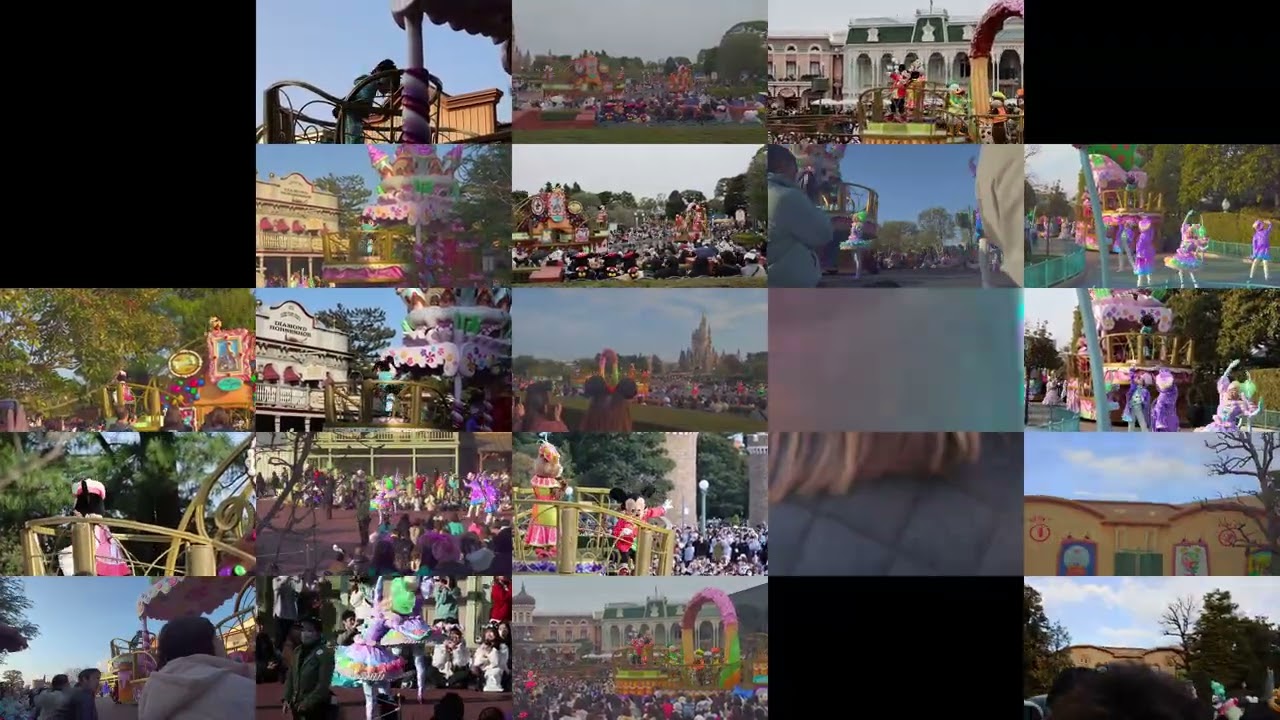 【25カメ同時再生4K動画　東京ディズニーランド】イッツ・ア・スウィーツフルタイム！　ヴァネパル