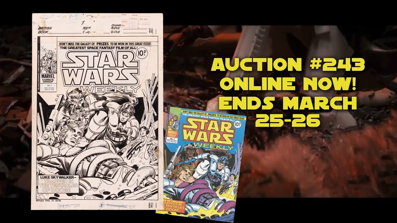 Original 1978 Star Wars Weekly #7 Comic Book Cover Art by Gil Kane - Hake's Auction 243