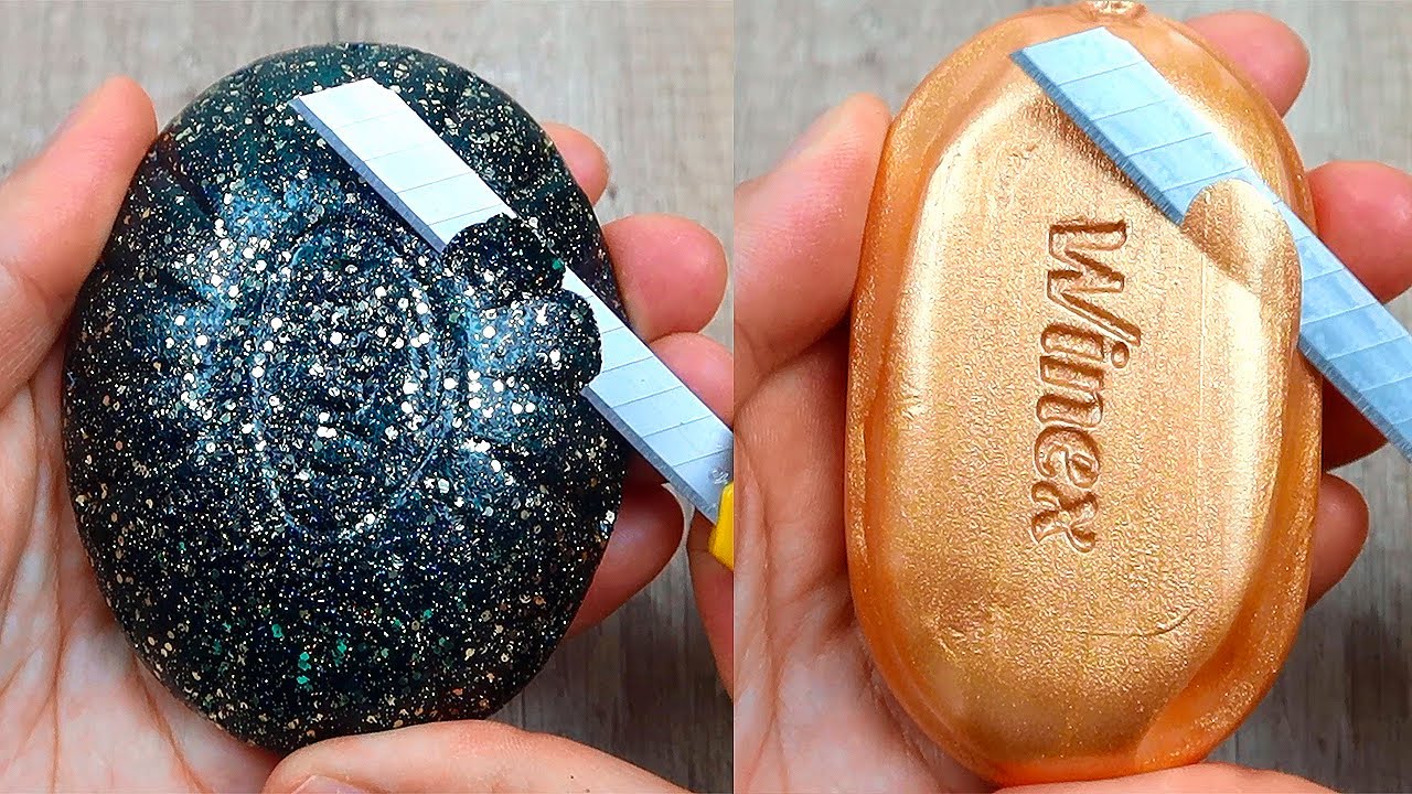 Relaxing Soap Carving ASMR. Satisfying Soap Cutting. Amazing soap cutting-70