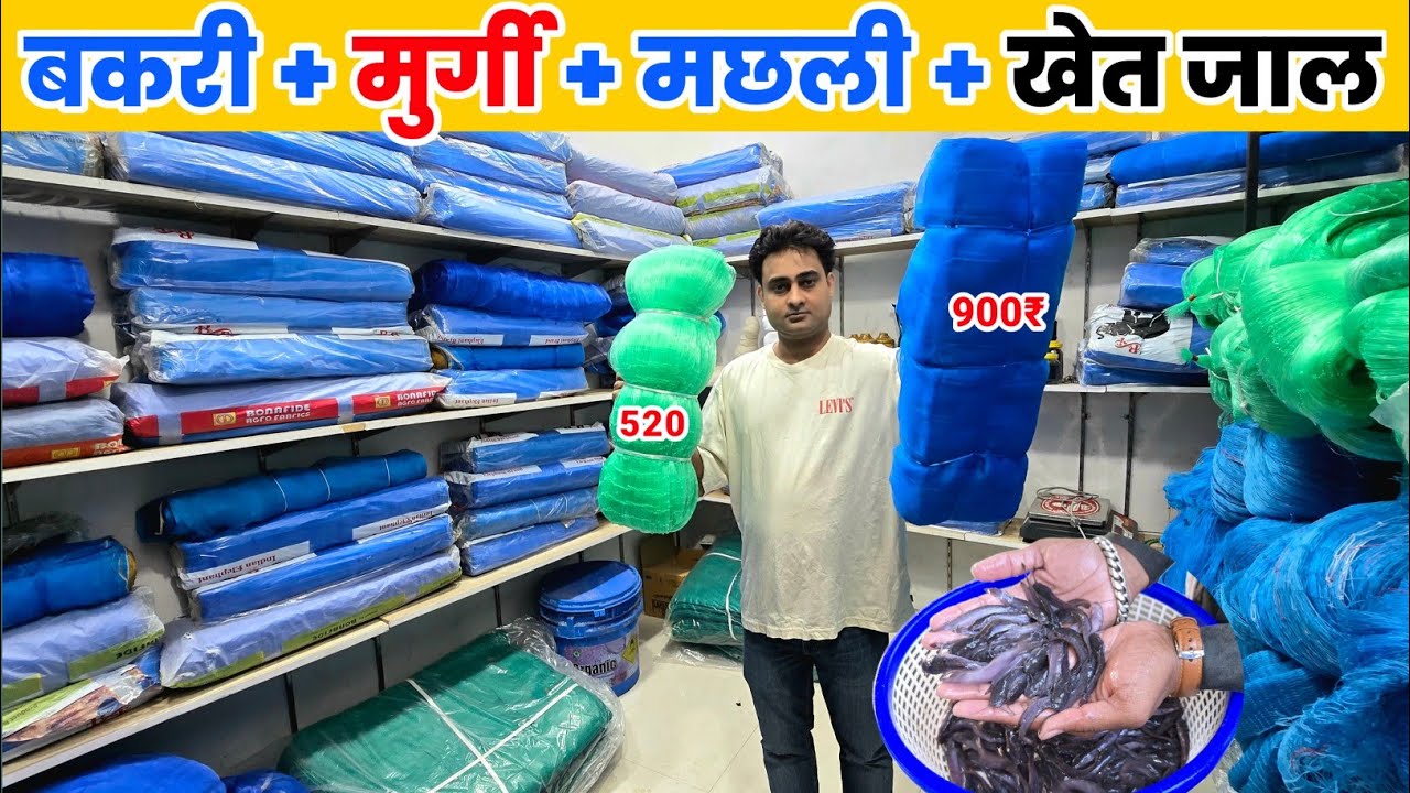 मछली का बच्चा + सभी प्रकार के जाल पूरे भारत में मंगवाऐ | Fish Seed Fish Net