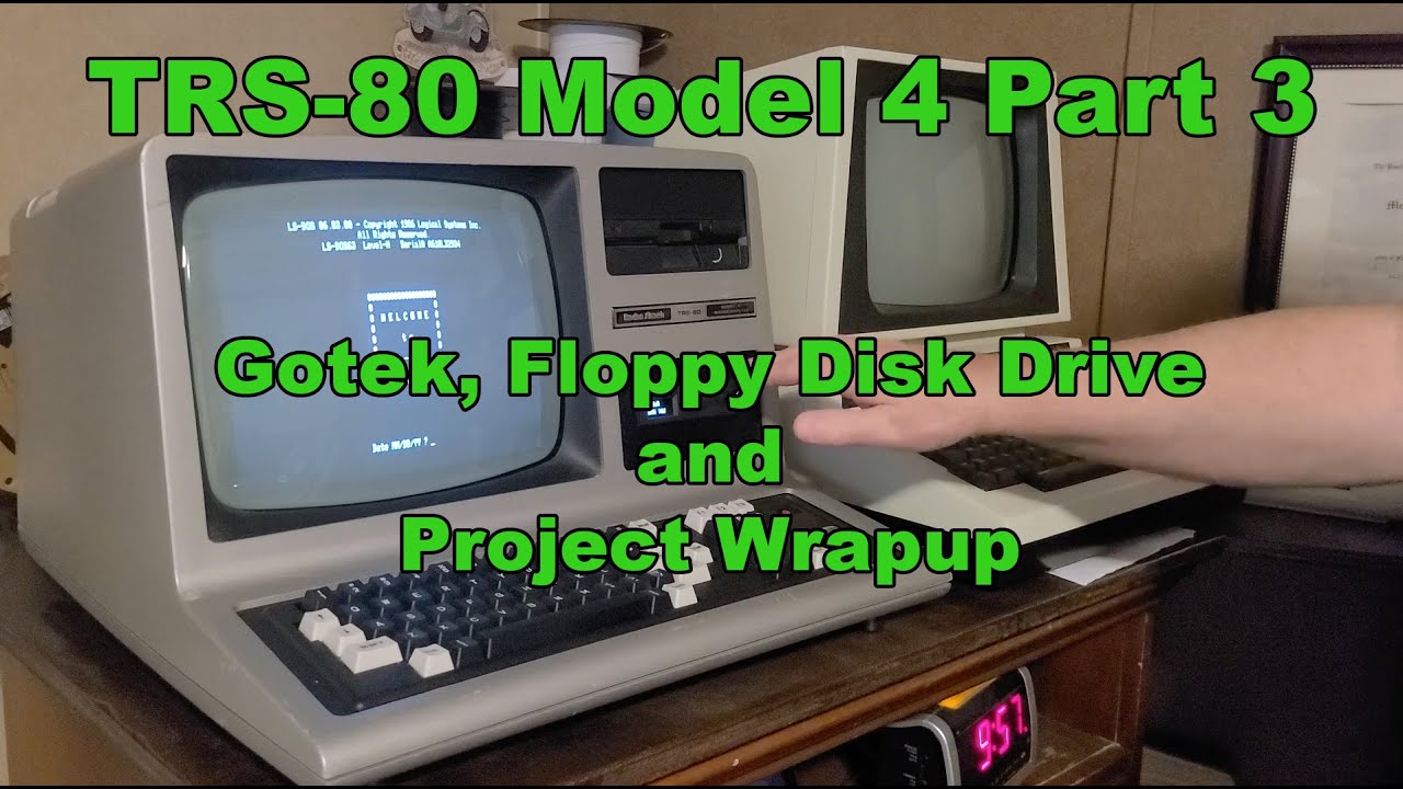 TRS-80 Model 4 Part 3: Project Wrapup--Installing a Gotek and a Floppy Disk Drive