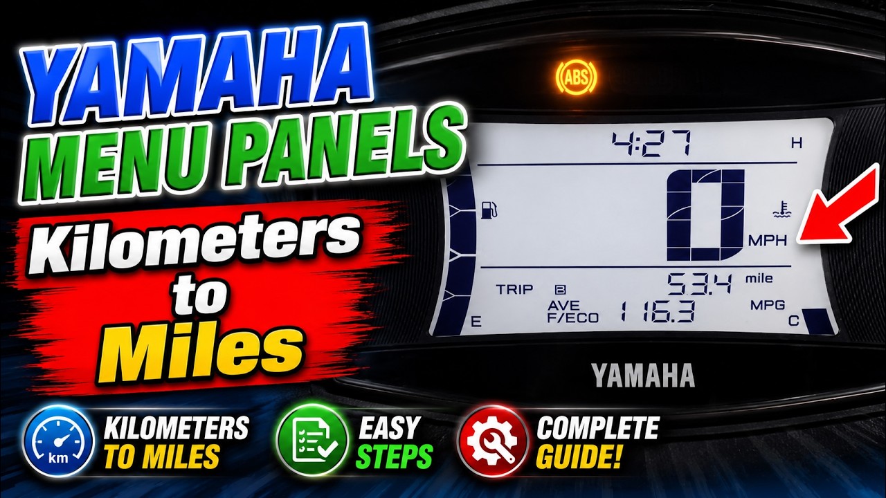 Change Kilometers to Miles in Yamaha Motorcycle