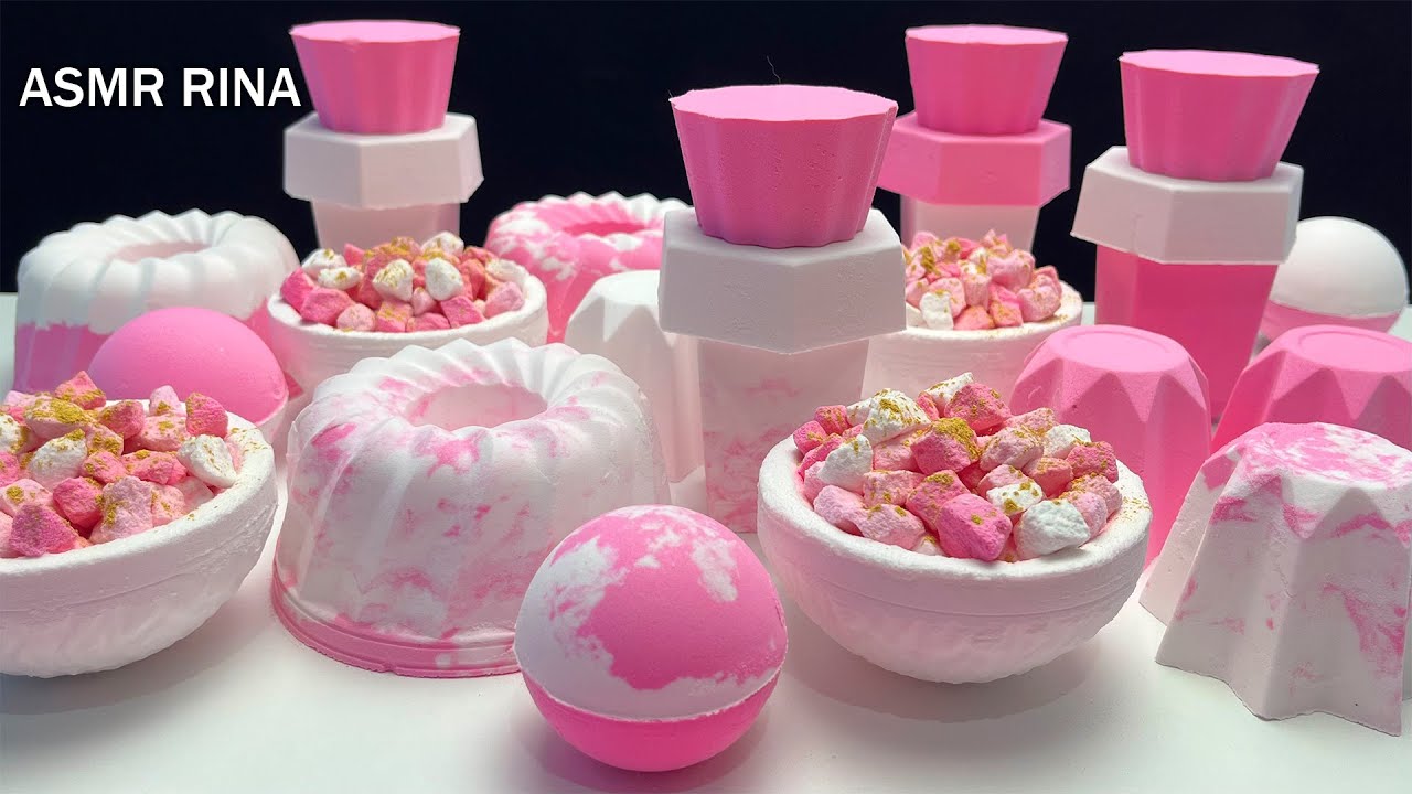 ASMR baking soda pink delight