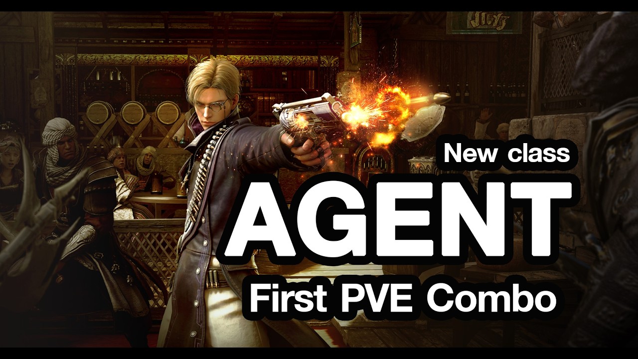 AGENT new class bdo l  pre-pve combo, addon from Global lab