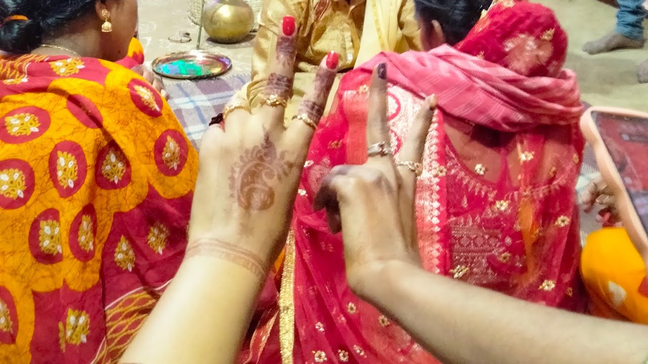 বধুবরনের সময় কি যে মজা করলাম❤️✨