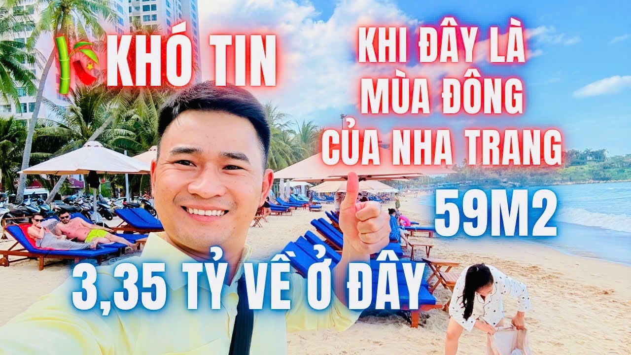 💥Khó tin! Mùa đông Nha Trang đẹp quá chỉ 3,35 tỷ có căn hộ biển mới toanh về ở sướng khỏe