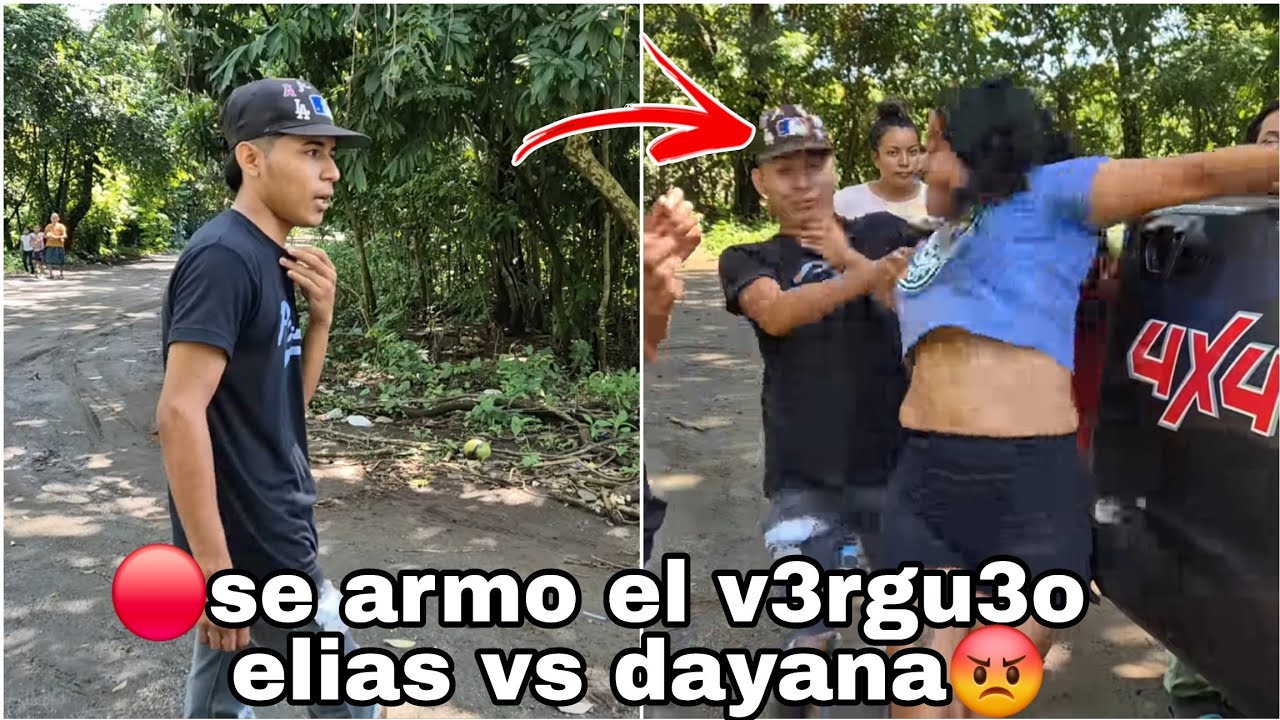 🔴Elias y dayana armaron un gran v3rgueo en plena calle|fuera de videos me las pagas le dijo elias😱