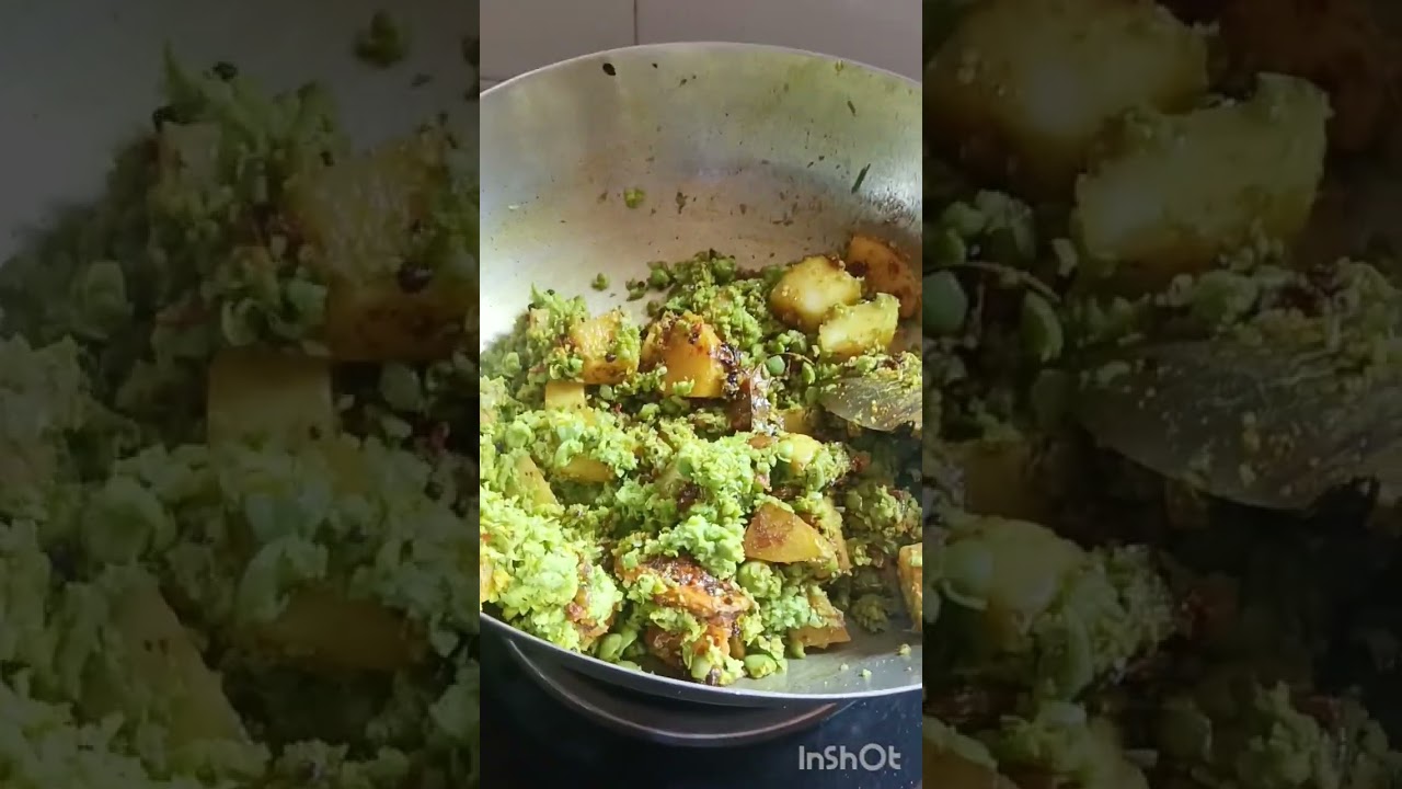 मटर आलू का निमोना    Pea  potato ka nimona 