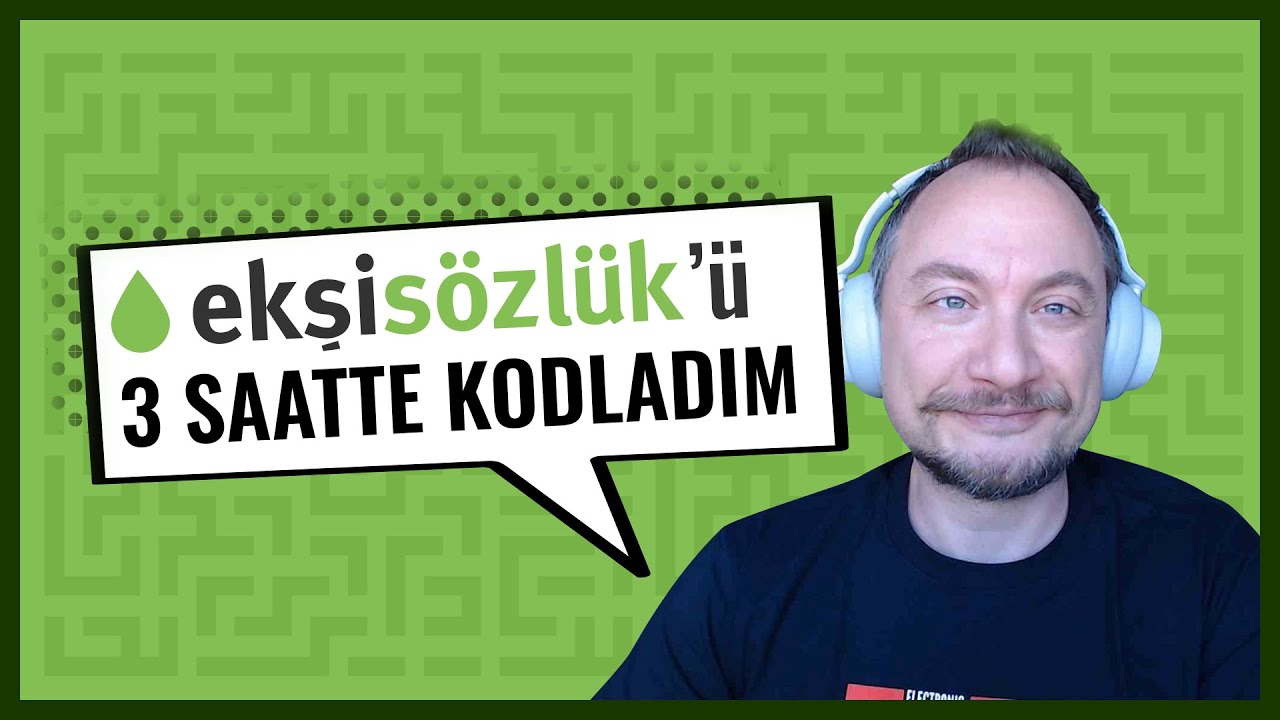 Ekşi Sözlük'ü 3 Saatte Kodladım! Sedat Kapanoğlu (Yazılımcı Sohbetleri)