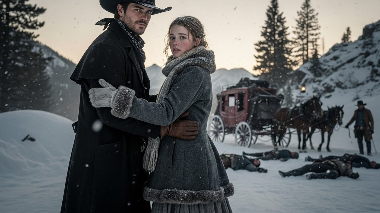 Six Men Were After Her In The Snowstorm, A Cowboy Rode In And Shot Four Before They Could Touch Her