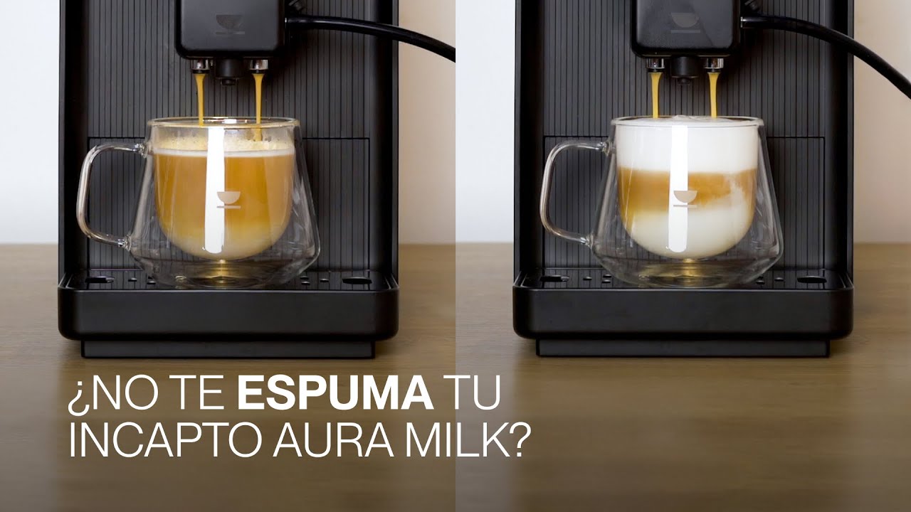 ¿Tu cafetera INCAPTO Aura Milk no espuma bien?