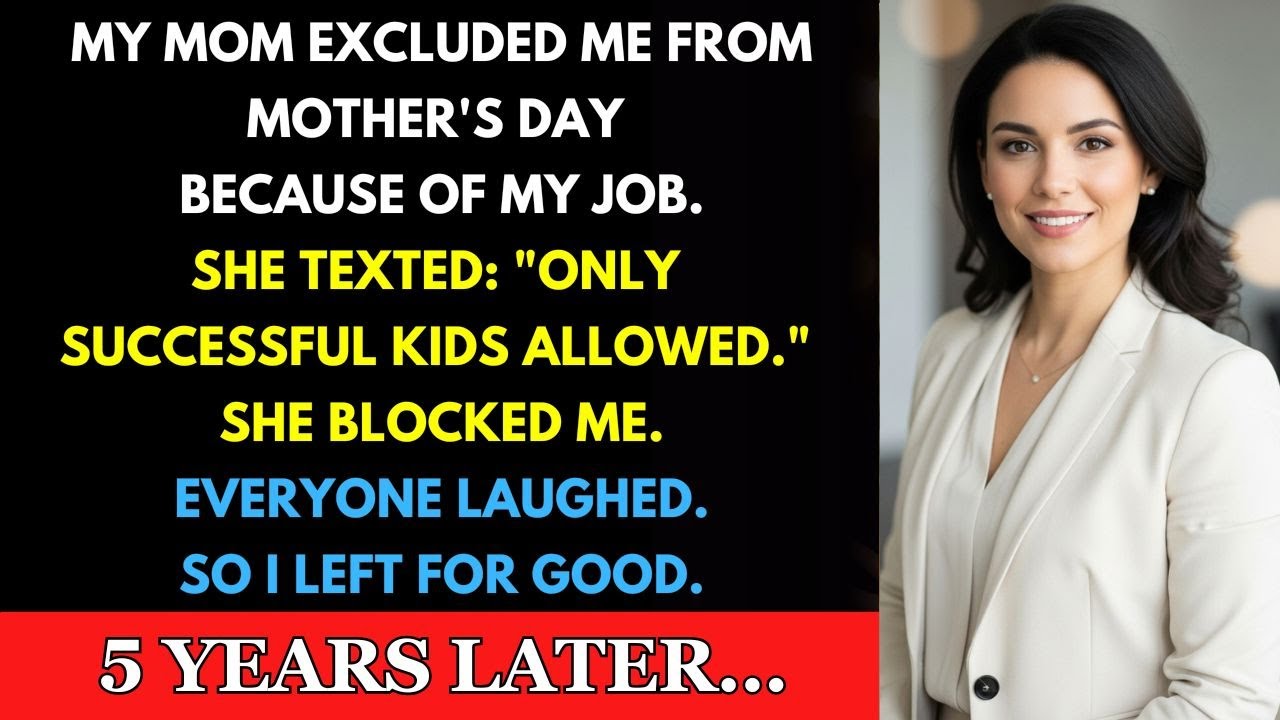 Mom Excluded Me from Mother’s Day for My Job — The Shocking Twist She Didn't Expect