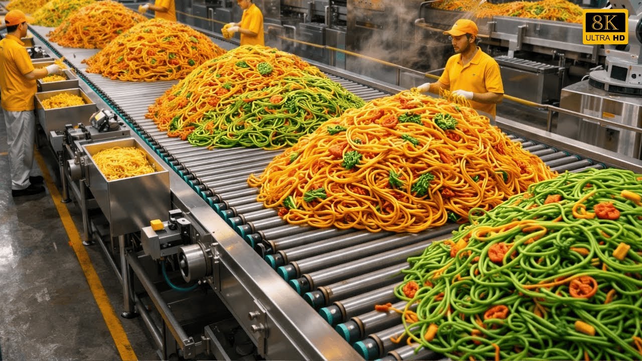 Inside the Instant Noodle Factory 🍜 | 1 Billion Noodles Every Year