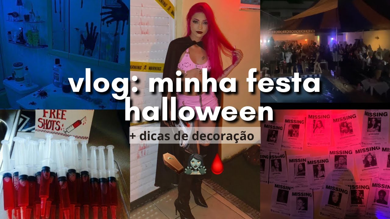 vlog: minha festa halloween🧟‍♀️+ dicas de decoração!