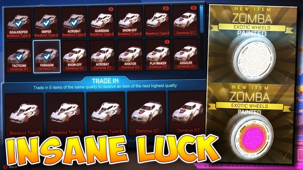 I've NEVER Seen Trade Up Luck Like It... | INSANE 100+ Rocket League PCC Trade Ups