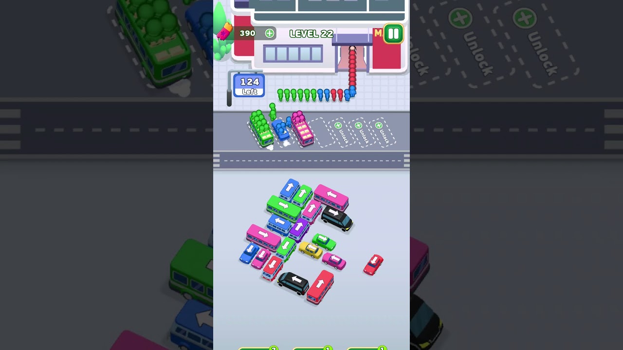 Bus Escape Traffic Jam Level 22 #BusEscape #BusEscapeTrafficJam