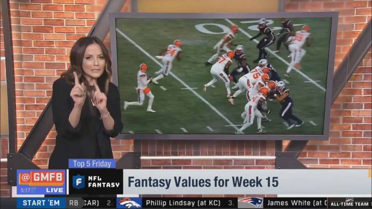 Good Morning Football: Top 5 Friday - Kay Adams' Fantasy Values For Week 15