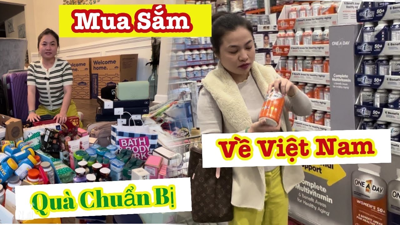 Đi chợ Costco Mua sắm đóng thùng làm quà chuẩn bị về Viêt Nam