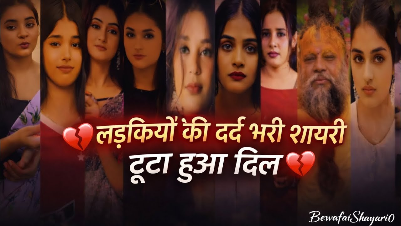 💔 टूटा हुआ दिल | लड़कियों की दर्द भरी शायरी | Sad Shayari Video#trendingnow #sad #viralvideo 