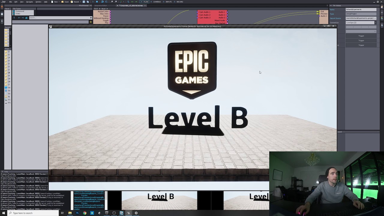 Level Transition Unreal Engine | Aximmetry DE